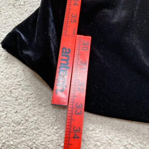 GAP Maternity Women Black Velvet Round Neck Stretchy Pullover Elegant Dress Sz M - Picture 6 of 9